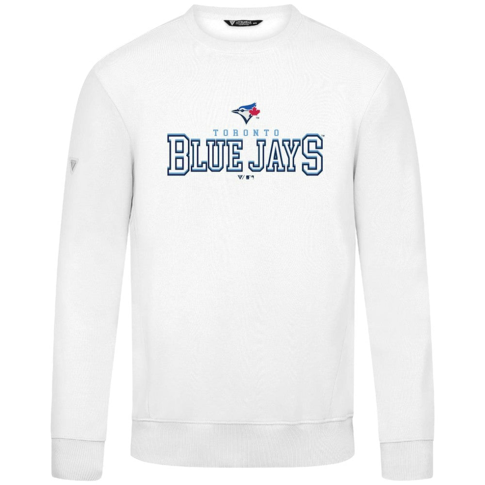 Toronto Blue Jays Levelwear Zane Journey Sweatshirt - White - MLB Lifestyle