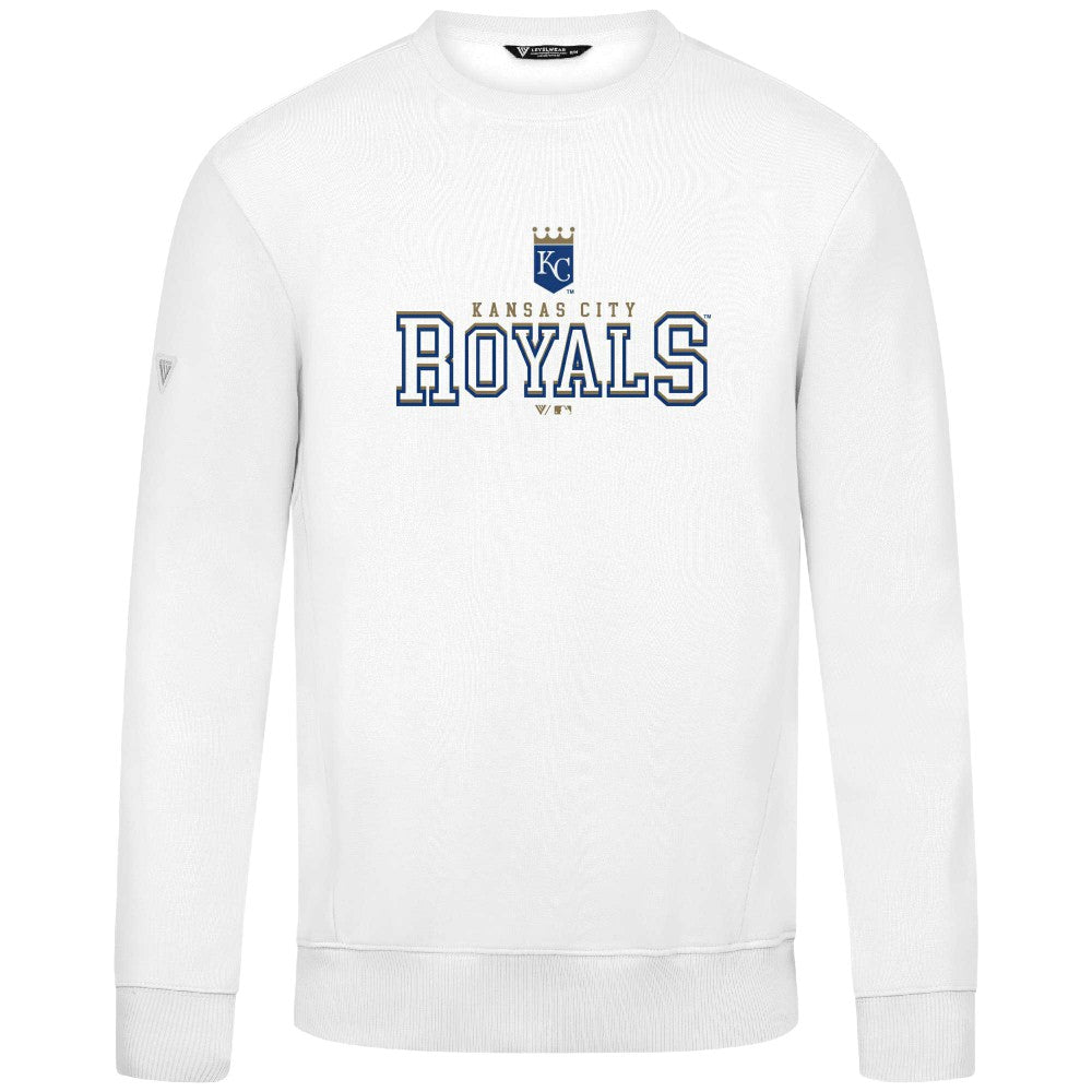Kansas City Royals Levelwear Zane Journey Sweatshirt - White - MLB Sale
