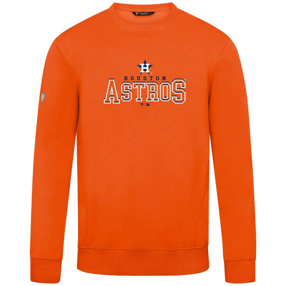 Houston Astros Levelwear Zane Journey Sweatshirt - Orange - MLB Lifestyle