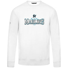 Miami Marlins Levelwear Zane Journey Sweatshirt - White - MLB Lifestyle
