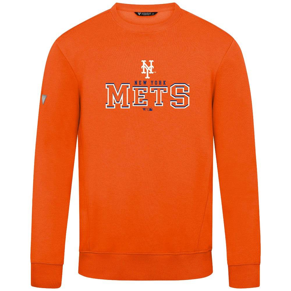 New York Mets Levelwear Zane Journey Sweatshirt - Orange - MLB Sale