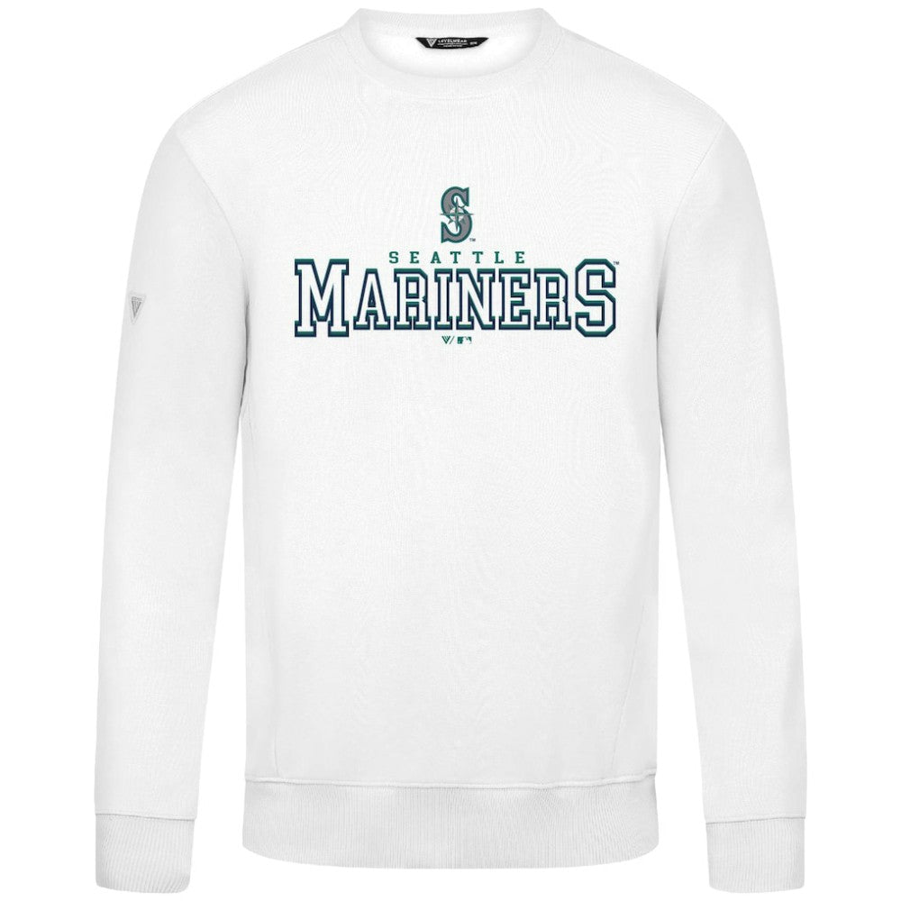 Seattle Mariners Levelwear Zane Journey Sweatshirt - White - MLB Lifestyle