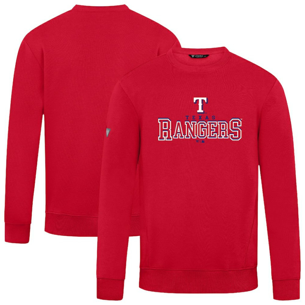Texas Rangers Levelwear Zane Journey Sweatshirt - Red - MLB Discount