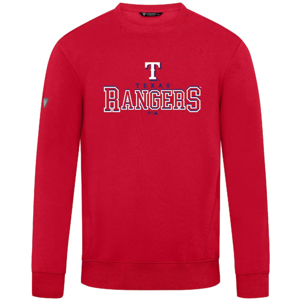 Texas Rangers Levelwear Zane Journey Sweatshirt - Red - MLB Discount