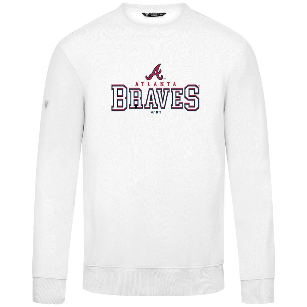 Atlanta Braves Levelwear Zane Journey Sweatshirt - White - MLB Online
