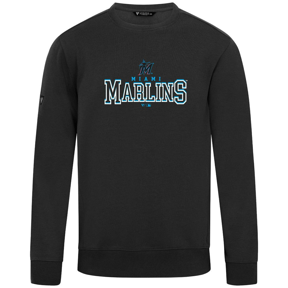 Miami Marlins Levelwear Zane Journey Sweatshirt - Black - MLB Online