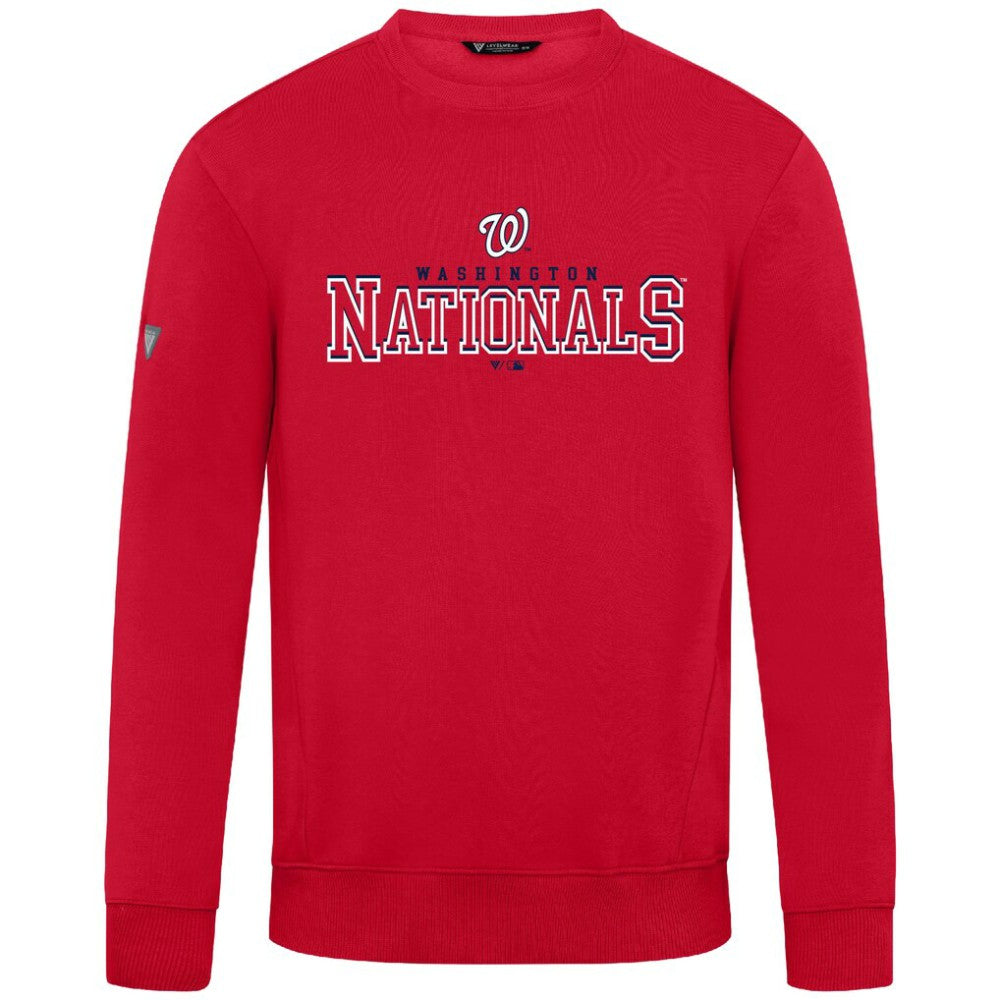 Washington Nationals Levelwear Zane Journey Sweatshirt - Red - MLB on Sale
