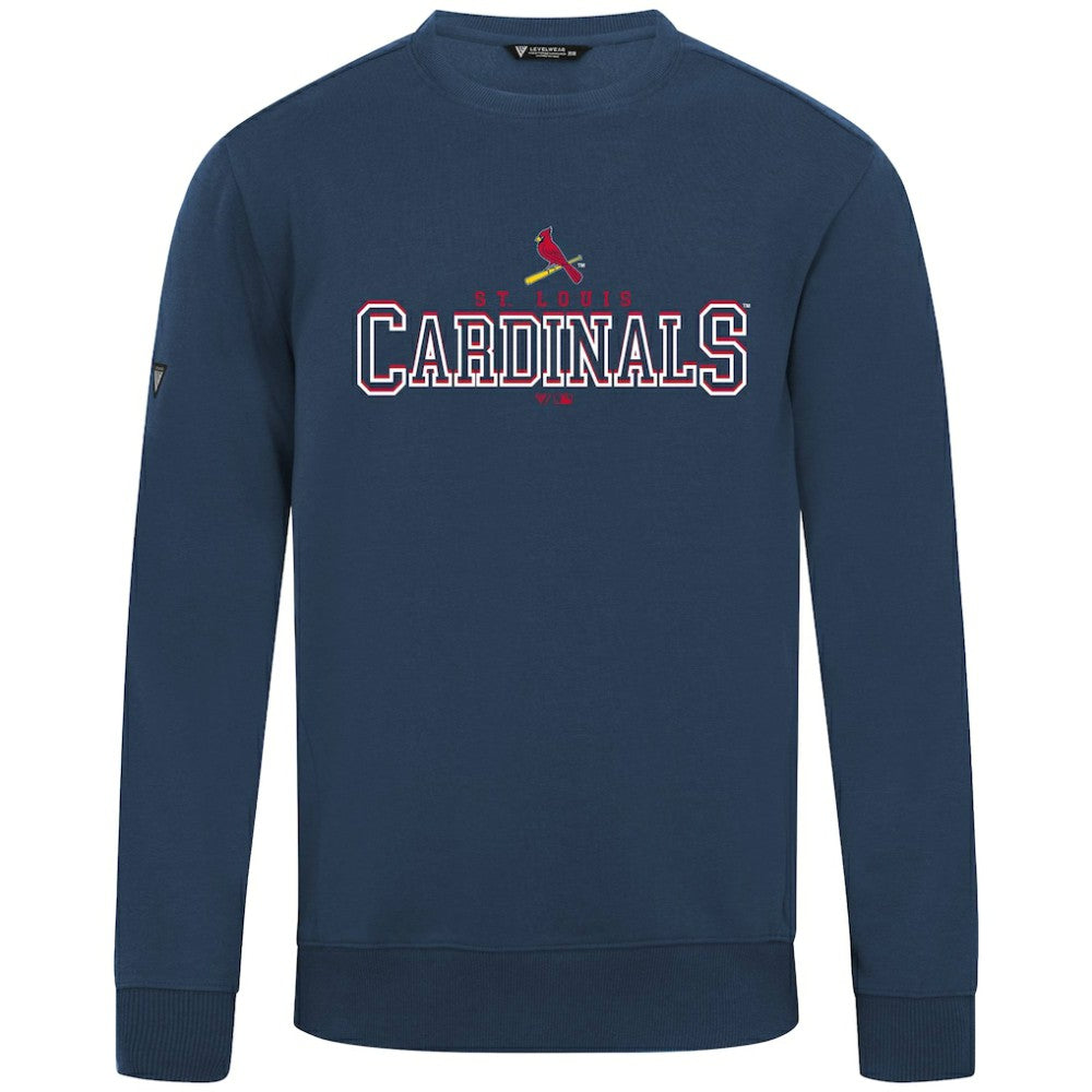 St. Louis Cardinals Levelwear Zane Journey Sweatshirt - Navy - MLB Discount