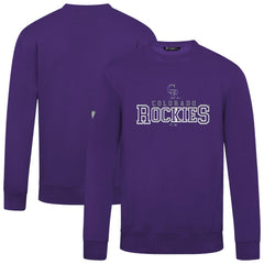 Colorado Rockies Levelwear Zane Journey Sweatshirt - Purple - MLB Discount