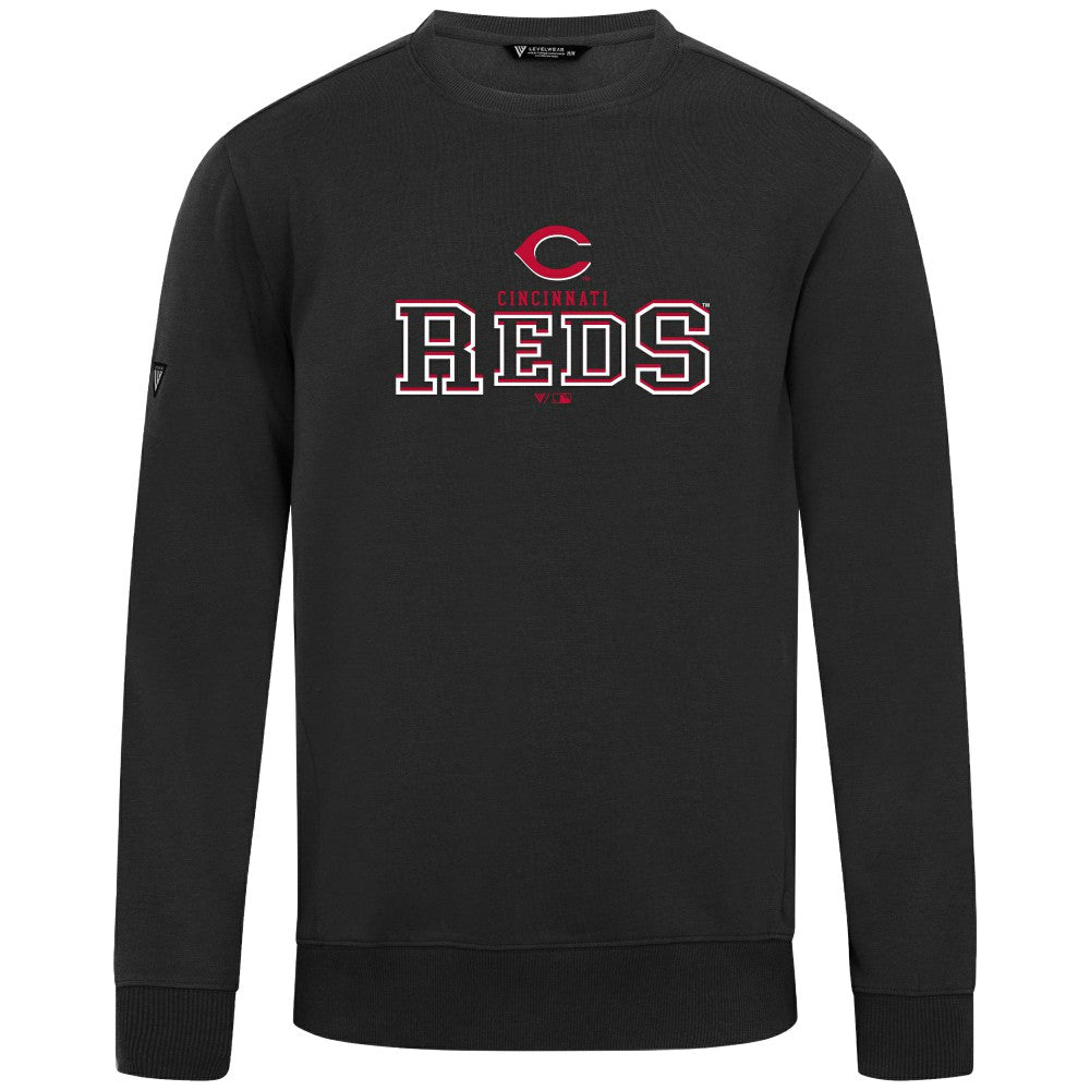 Cincinnati Reds Levelwear Zane Journey Sweatshirt - Black - MLB on Sale