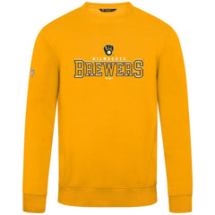 Milwaukee Brewers Levelwear Zane Journey Sweatshirt - Gold - MLB Discount