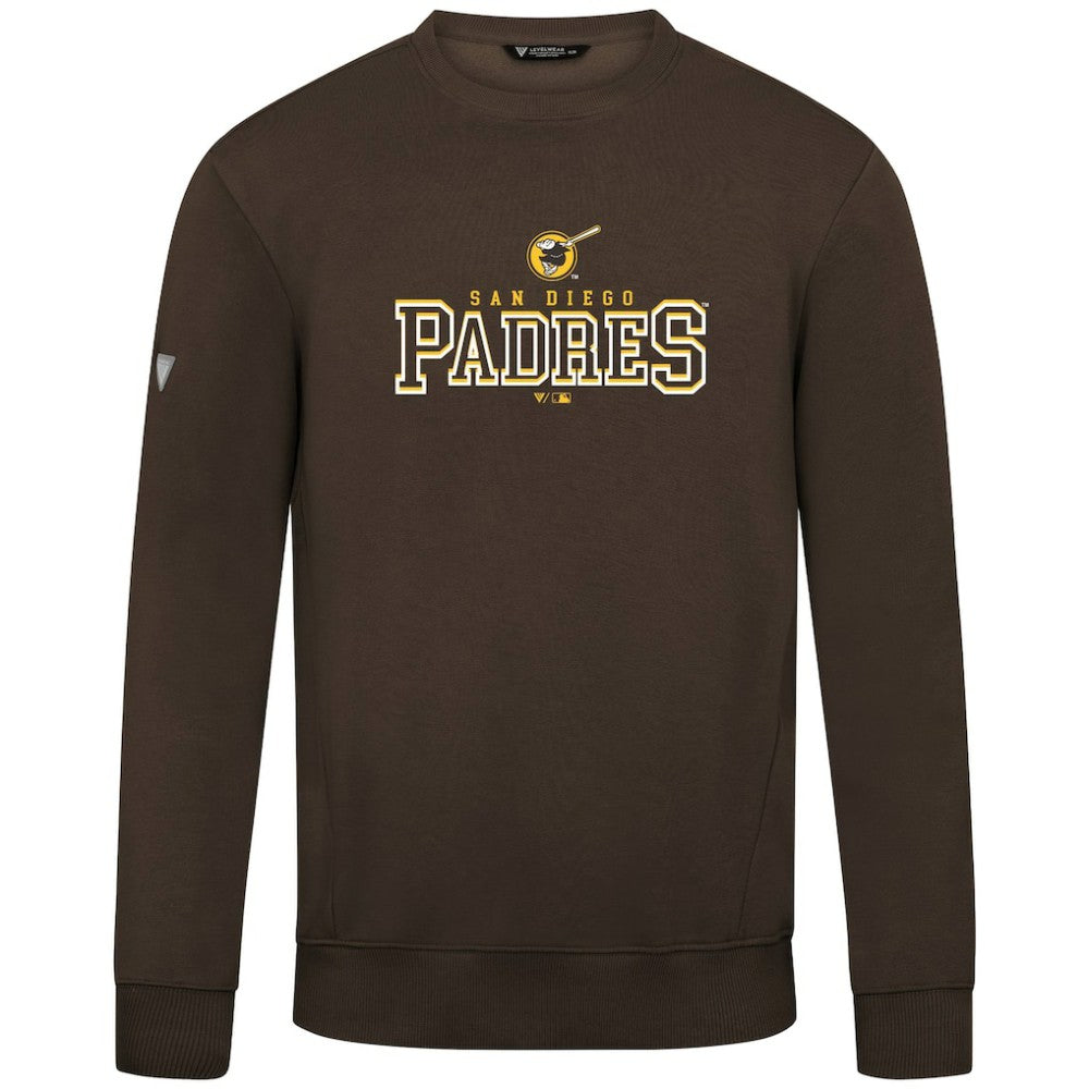 San Diego Padres Levelwear Zane Journey Sweatshirt - Brown - MLB Lifestyle