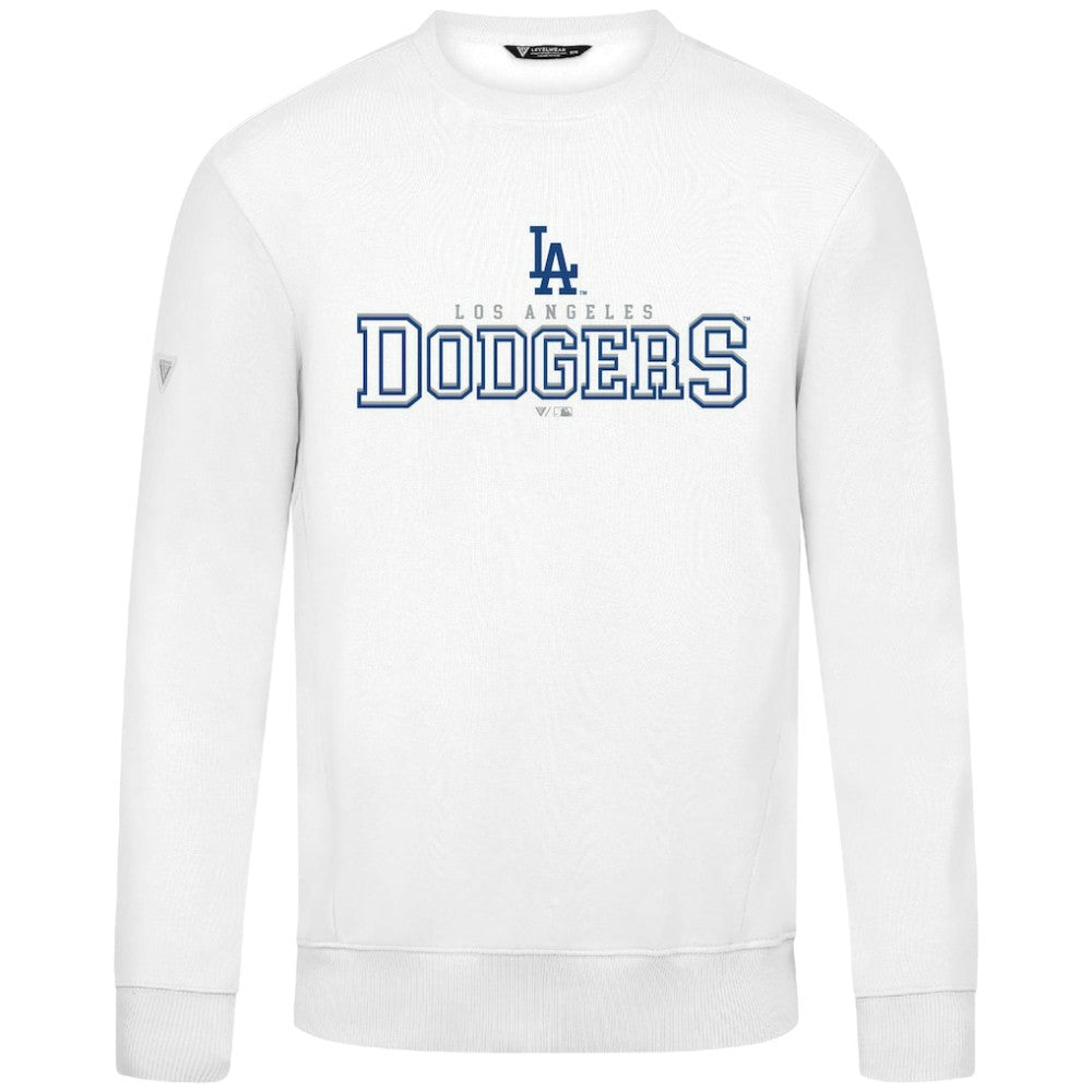 Los Angeles Dodgers Levelwear Zane Journey Sweatshirt - White - MLB on Sale