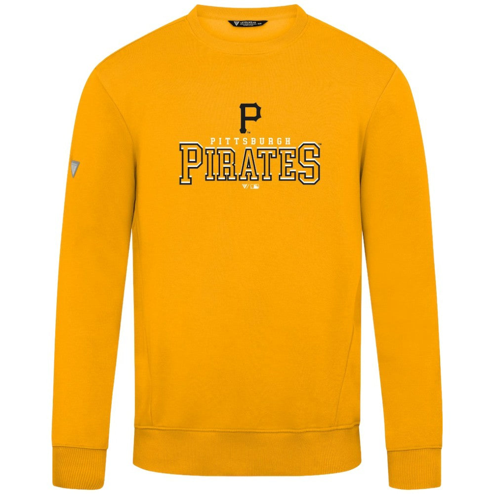 Pittsburgh Pirates Levelwear Zane Journey Sweatshirt - Gold - MLB Lifestyle