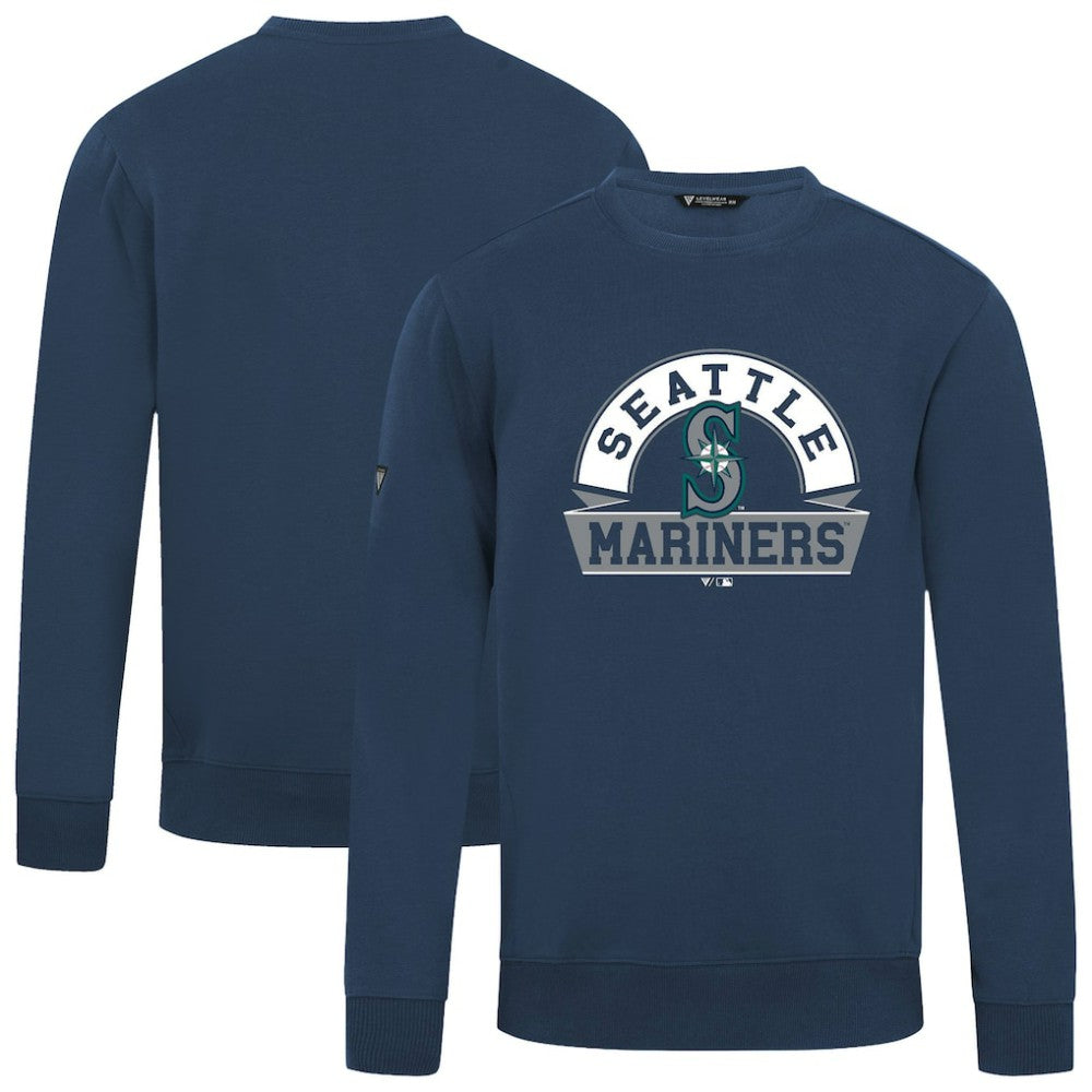 Seattle Mariners Levelwear Zane Banner Arch Sweatshirt - Navy - MLB Lifestyle