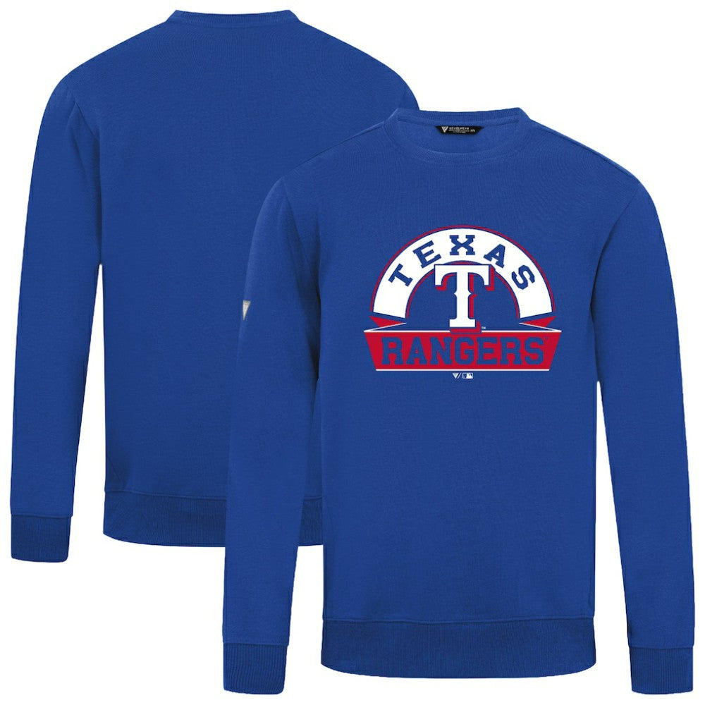 Texas Rangers Levelwear Zane Banner Arch Sweatshirt - Royal - MLB Sale