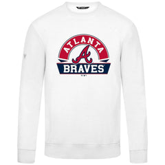 Atlanta Braves Levelwear Zane Banner Arch Sweatshirt - White - MLB Discount