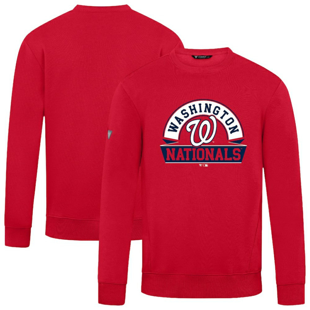 Washington Nationals Levelwear Zane Banner Arch Sweatshirt - Red - MLB Sale