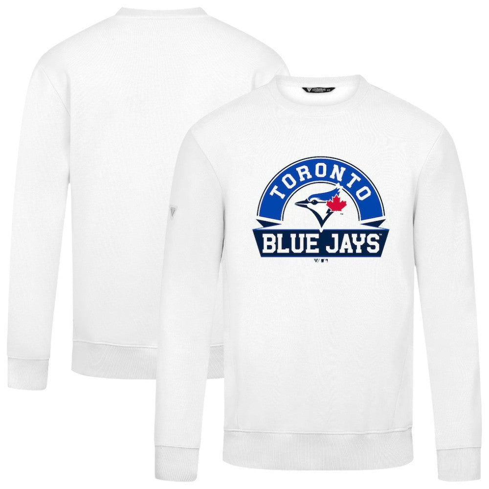 Toronto Blue Jays Levelwear Zane Banner Arch Sweatshirt - White - MLB Online