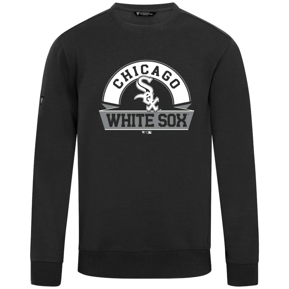 Chicago White Sox Levelwear Zane Banner Arch Sweatshirt - Black - MLB on Sale