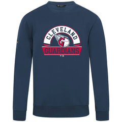 Cleveland Guardians Levelwear Zane Banner Arch Sweatshirt - Navy - MLB Lifestyle