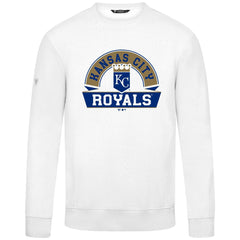 Kansas City Royals Levelwear Zane Banner Arch Sweatshirt - White - MLB on Sale