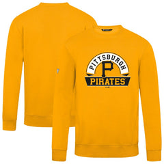 Pittsburgh Pirates Levelwear Zane Banner Arch Sweatshirt - Gold - MLB Sale