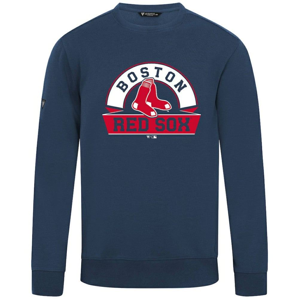 Boston Red Sox Levelwear Zane Banner Arch Sweatshirt - Navy - MLB Online