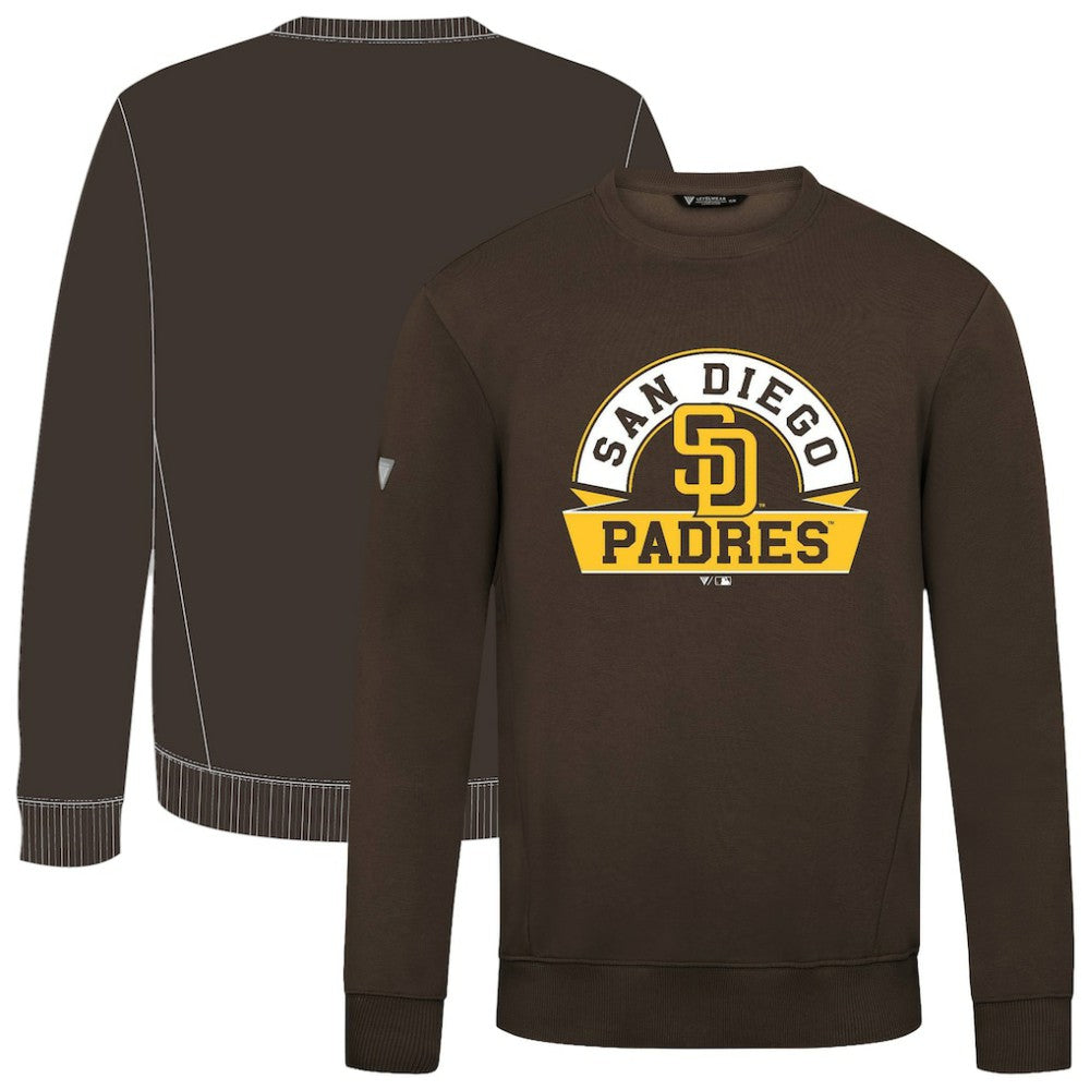 San Diego Padres Levelwear Zane Banner Arch Sweatshirt - Brown - MLB Sale