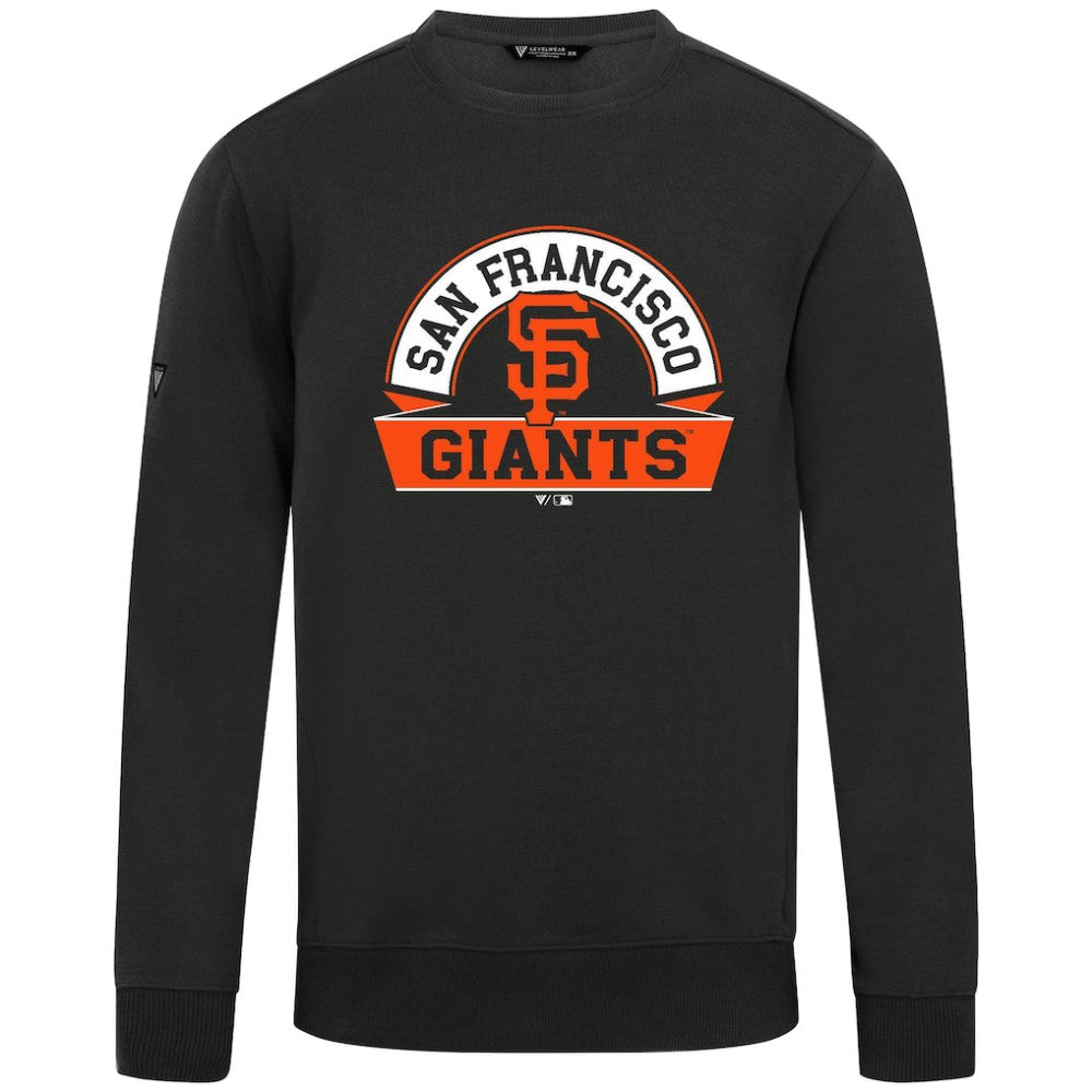San Francisco Giants Levelwear Zane Banner Arch Sweatshirt - Black - MLB Sale