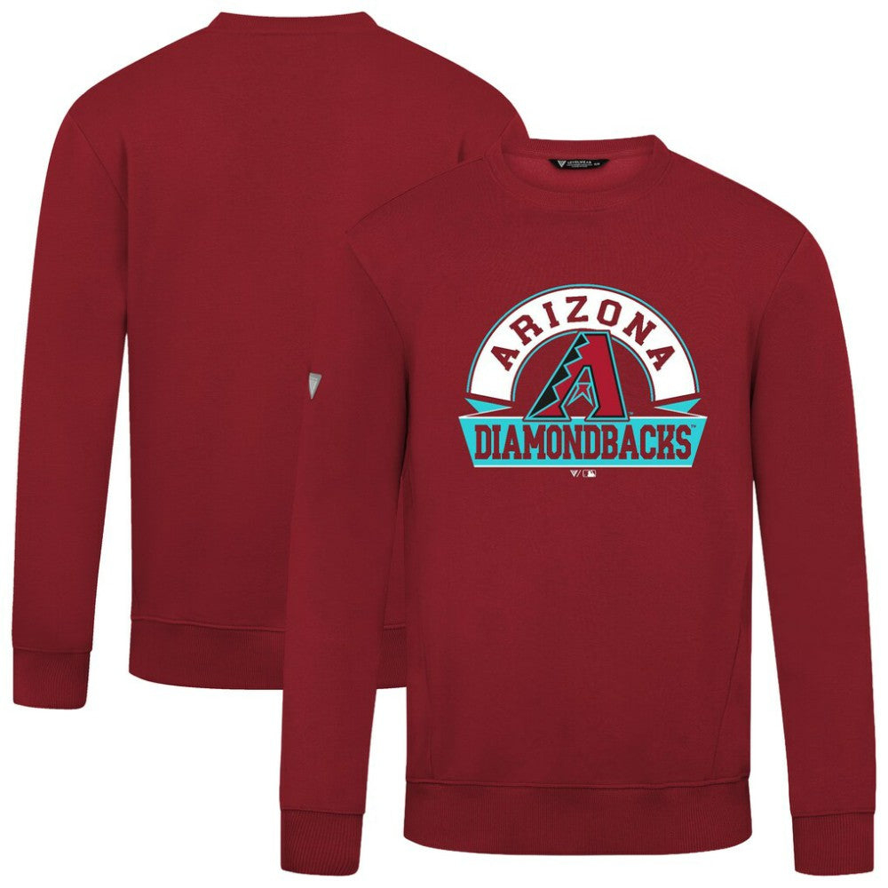 Arizona Diamondbacks Levelwear Zane Banner Arch Sweatshirt - Red - MLB Sale