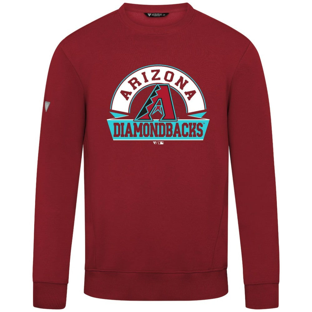 Arizona Diamondbacks Levelwear Zane Banner Arch Sweatshirt - Red - MLB Sale