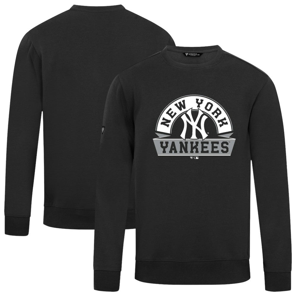 New York Yankees Levelwear Zane Banner Arch Sweatshirt - Black - MLB Sale
