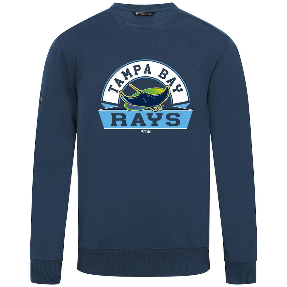 Tampa Bay Rays Levelwear Zane Banner Arch Sweatshirt - Navy - MLB Online