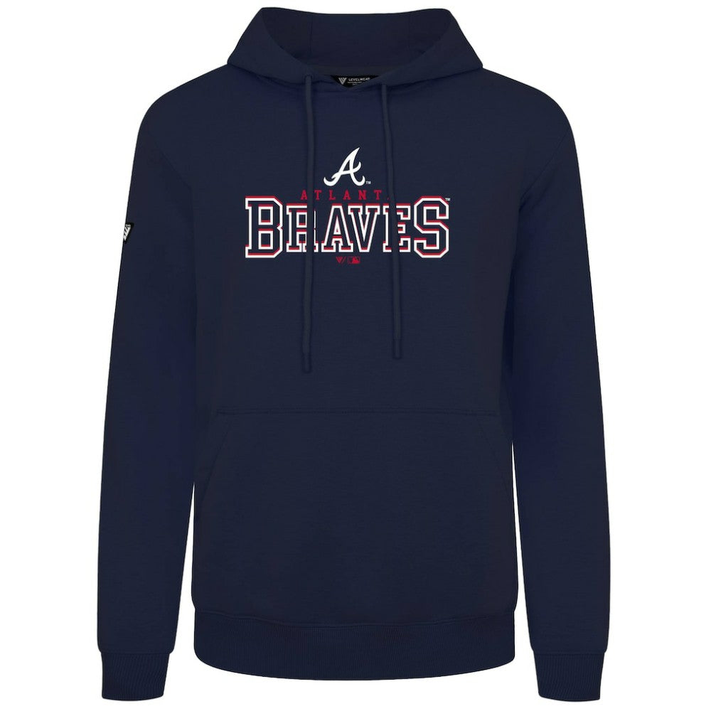 Atlanta Braves Levelwear Podium Journey Hoodie - Navy - MLB Discount