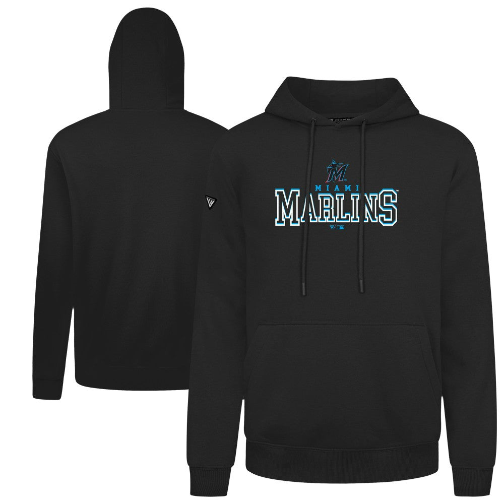 Miami Marlins Levelwear Podium Journey Hoodie - Black - MLB Sale