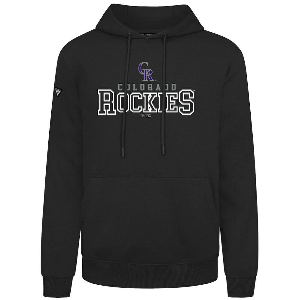 Colorado Rockies Levelwear Podium Journey Hoodie - Black - MLB Discount