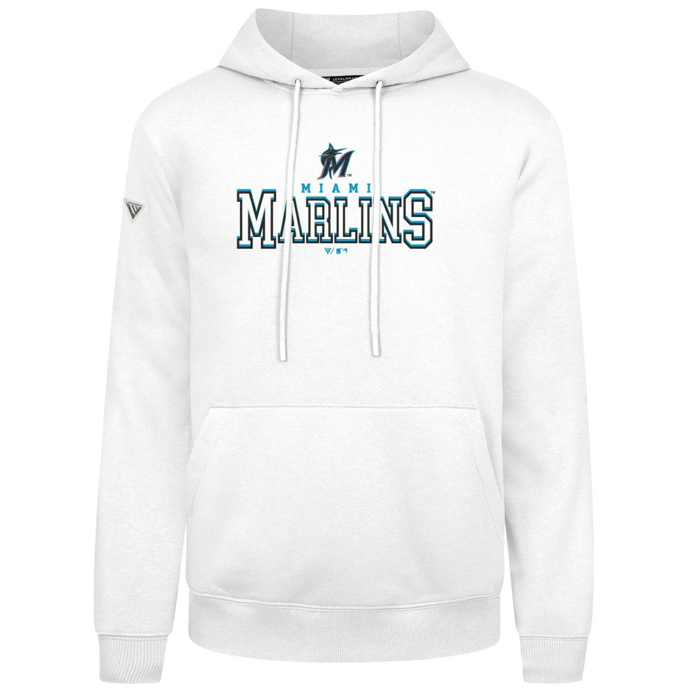 Miami Marlins Levelwear Podium Journey Hoodie - White - MLB on Sale