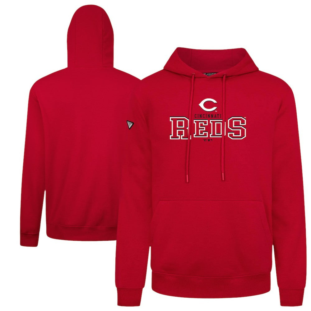 Cincinnati Reds Levelwear Podium Journey Hoodie - Red - MLB Lifestyle