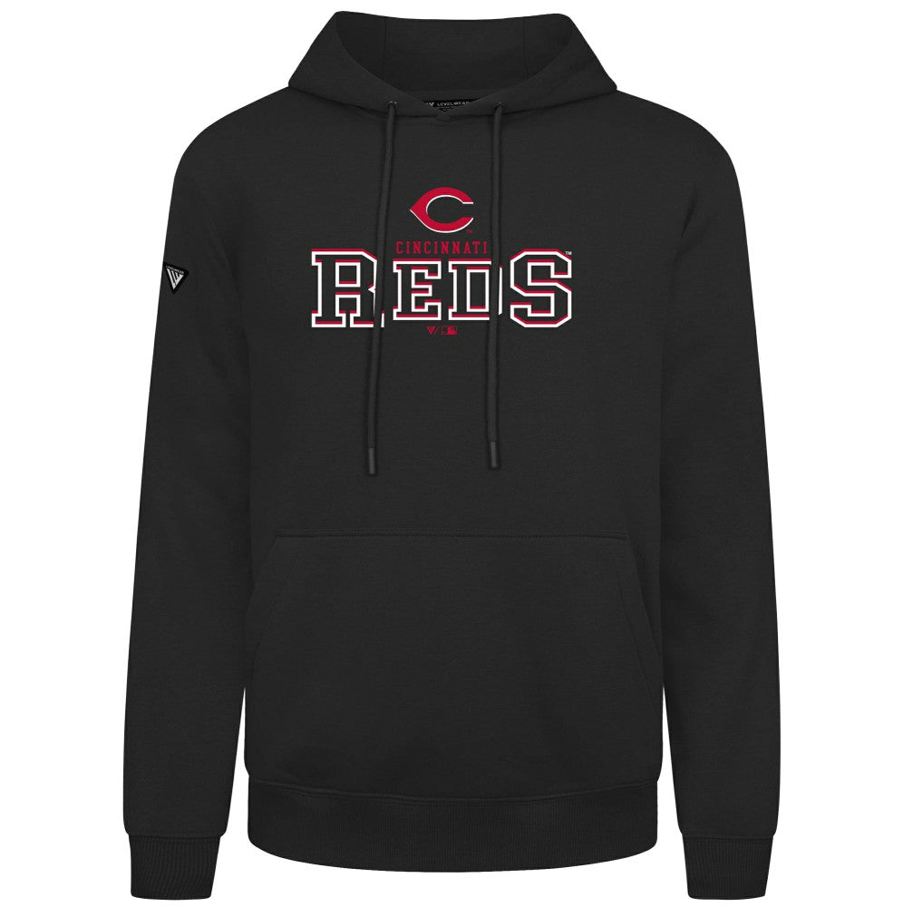 Cincinnati Reds Levelwear Podium Journey Hoodie - Black - MLB Discount