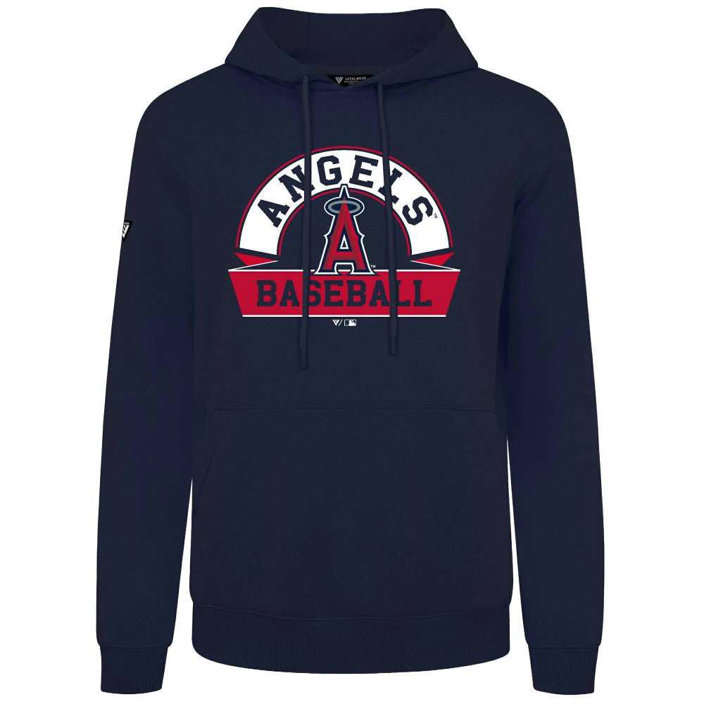 Los Angeles Angels Levelwear Podium Banner Arch Hoodie - Navy - MLB Online