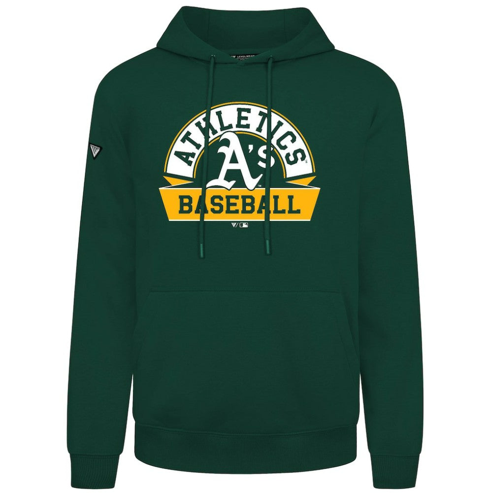 Athletics Levelwear Podium Banner Arch Hoodie - Green - MLB Online