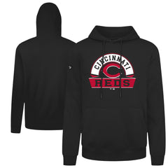 Cincinnati Reds Levelwear Podium Banner Arch Hoodie - Black - MLB Online