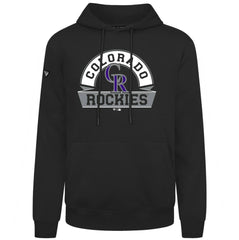 Colorado Rockies Levelwear Podium Banner Arch Hoodie - Black - MLB Discount