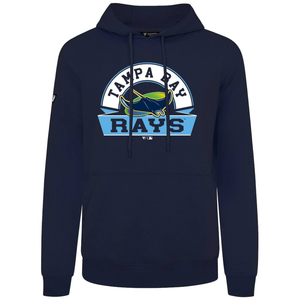Tampa Bay Rays Levelwear Podium Banner Arch Hoodie - Navy - MLB Online