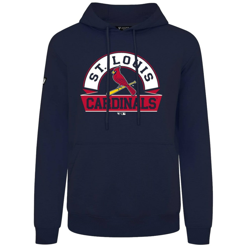St. Louis Cardinals Levelwear Podium Banner Arch Hoodie - Navy - MLB Online