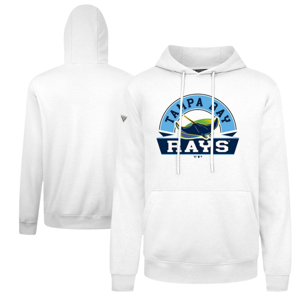 Tampa Bay Rays Levelwear Podium Banner Arch Hoodie - White - MLB Online