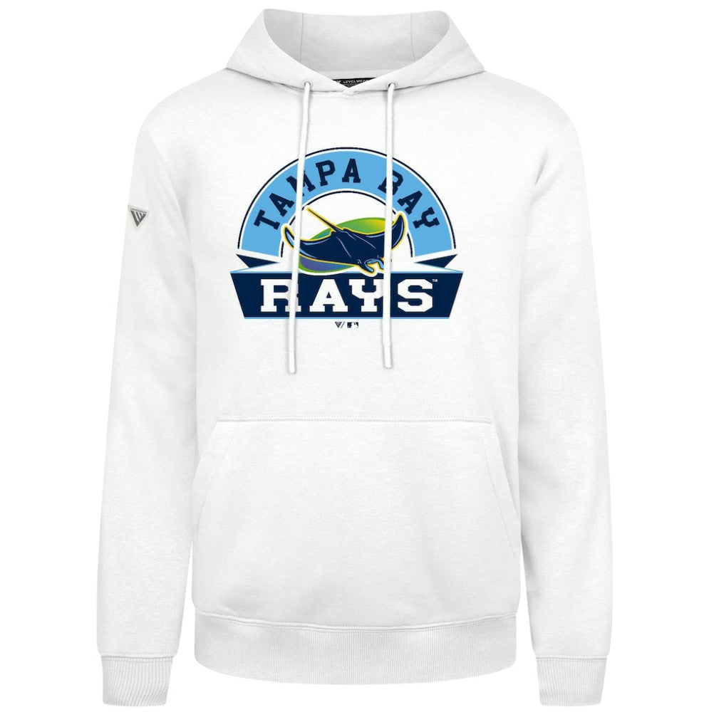 Tampa Bay Rays Levelwear Podium Banner Arch Hoodie - White - MLB Online