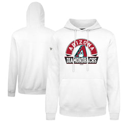 Arizona Diamondbacks Levelwear Podium Banner Arch Hoodie - White - MLB Lifestyle