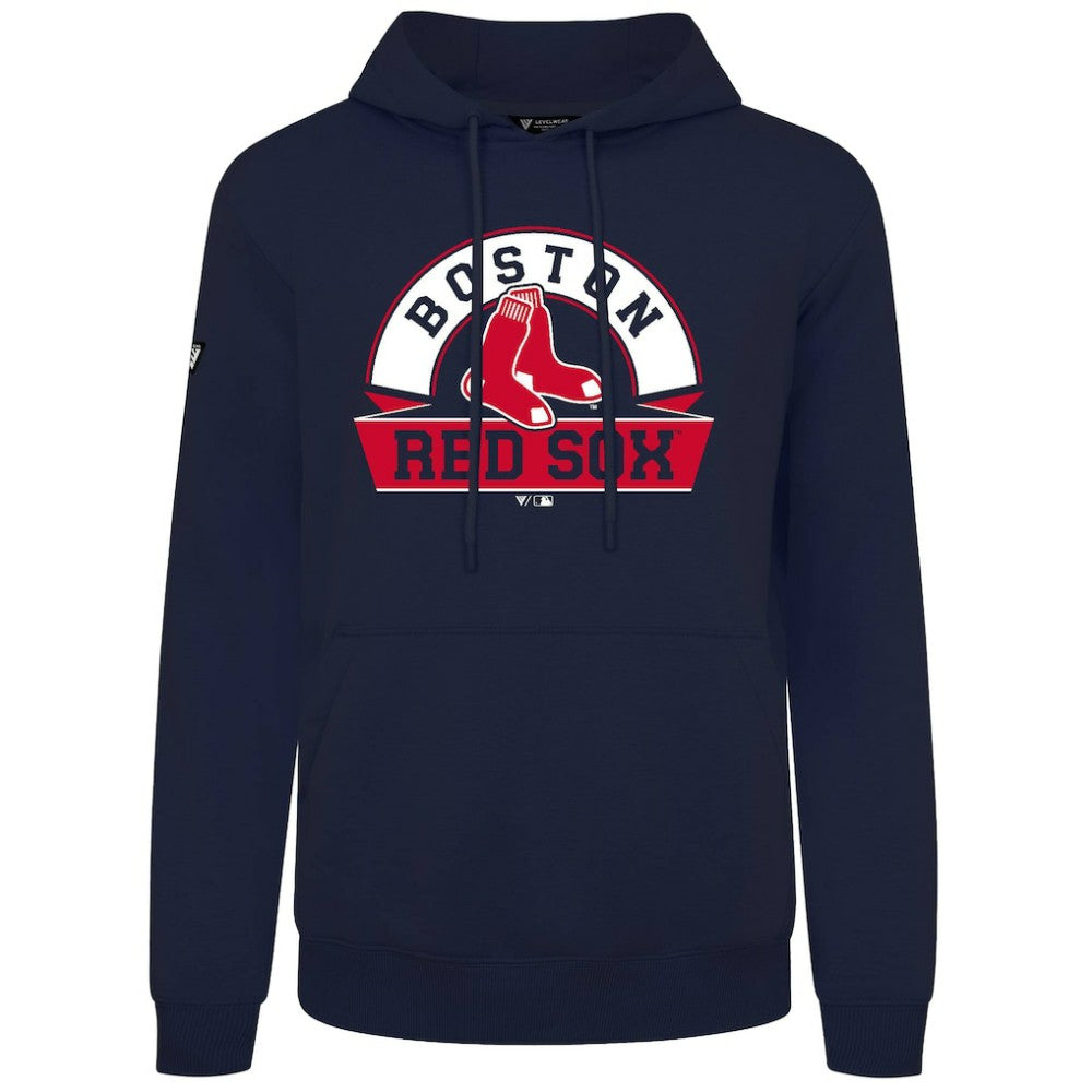 Boston Red Sox Levelwear Podium Banner Arch Hoodie - Navy - MLB Sale